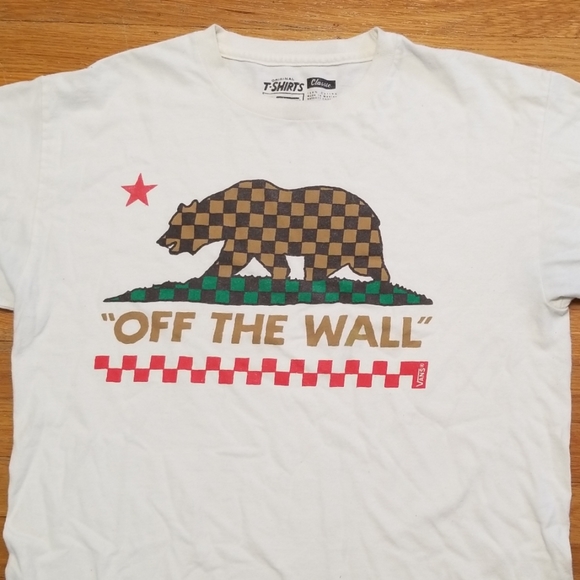 Vans Off The Wall Cali Bear Tshirt Mens 
